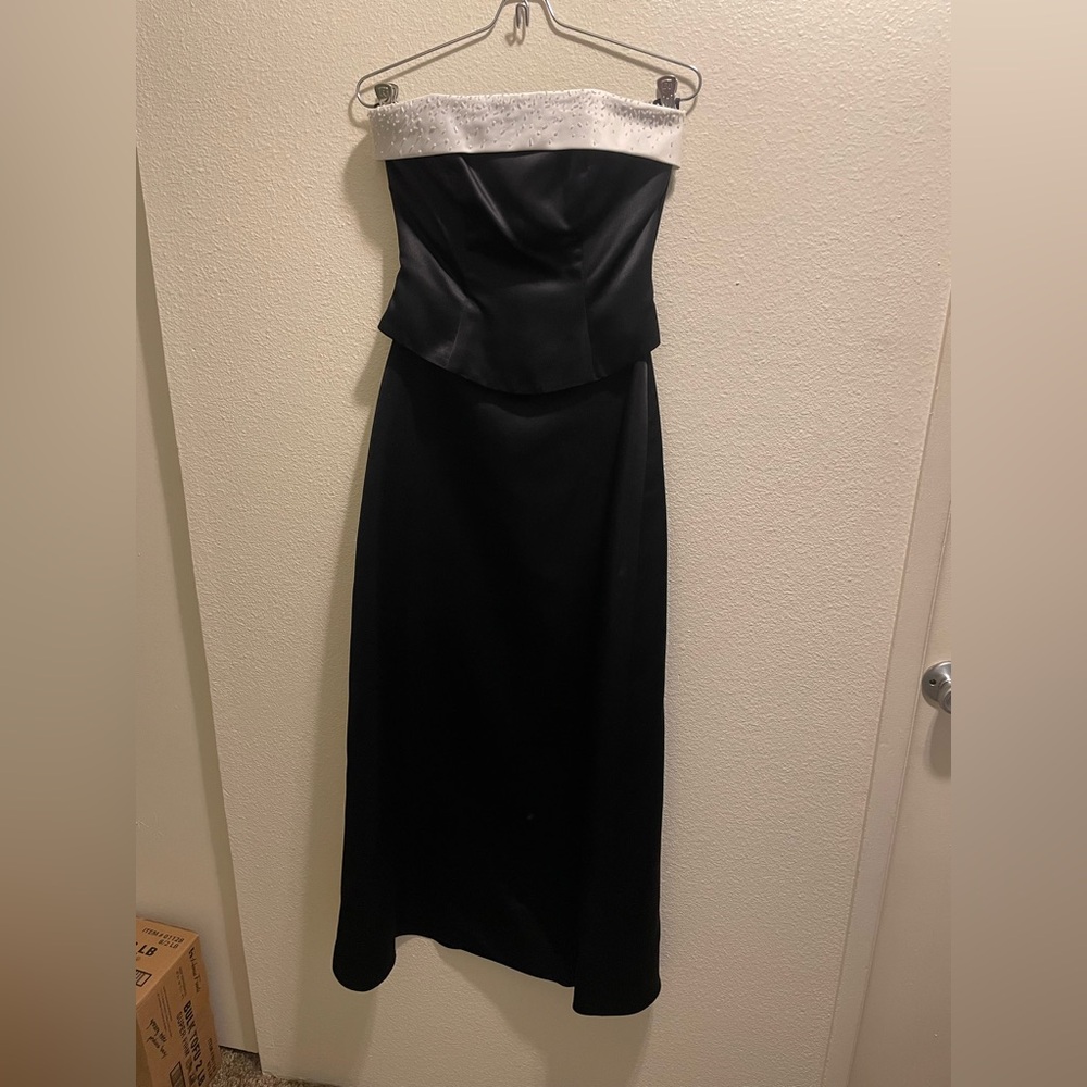 Vintage Y2K Zum Zum by Niki Livas Strapless Black and White Dress